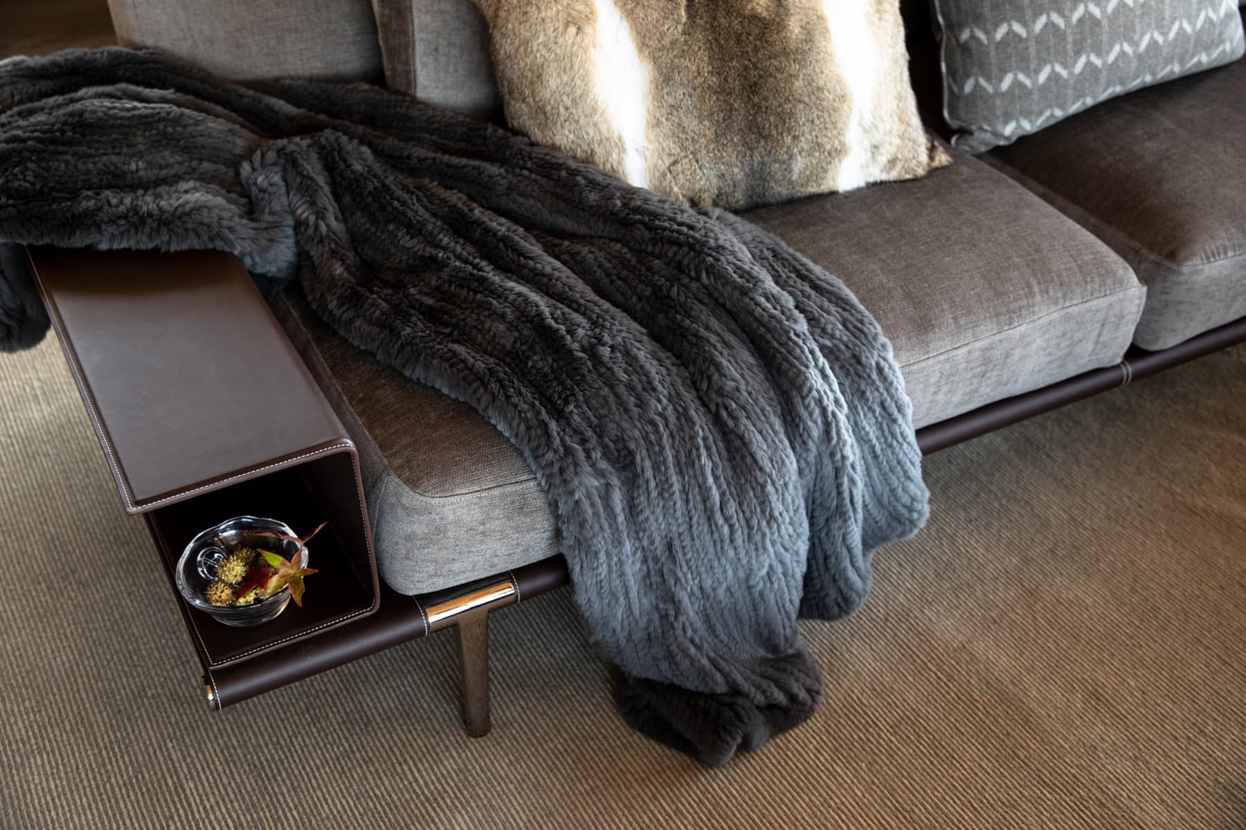 Nida Risto Interior Design in Jackson Hole designed a rustic elegance in the River Bend Project in Snake River Sporting Club in Jackson Wyoming.