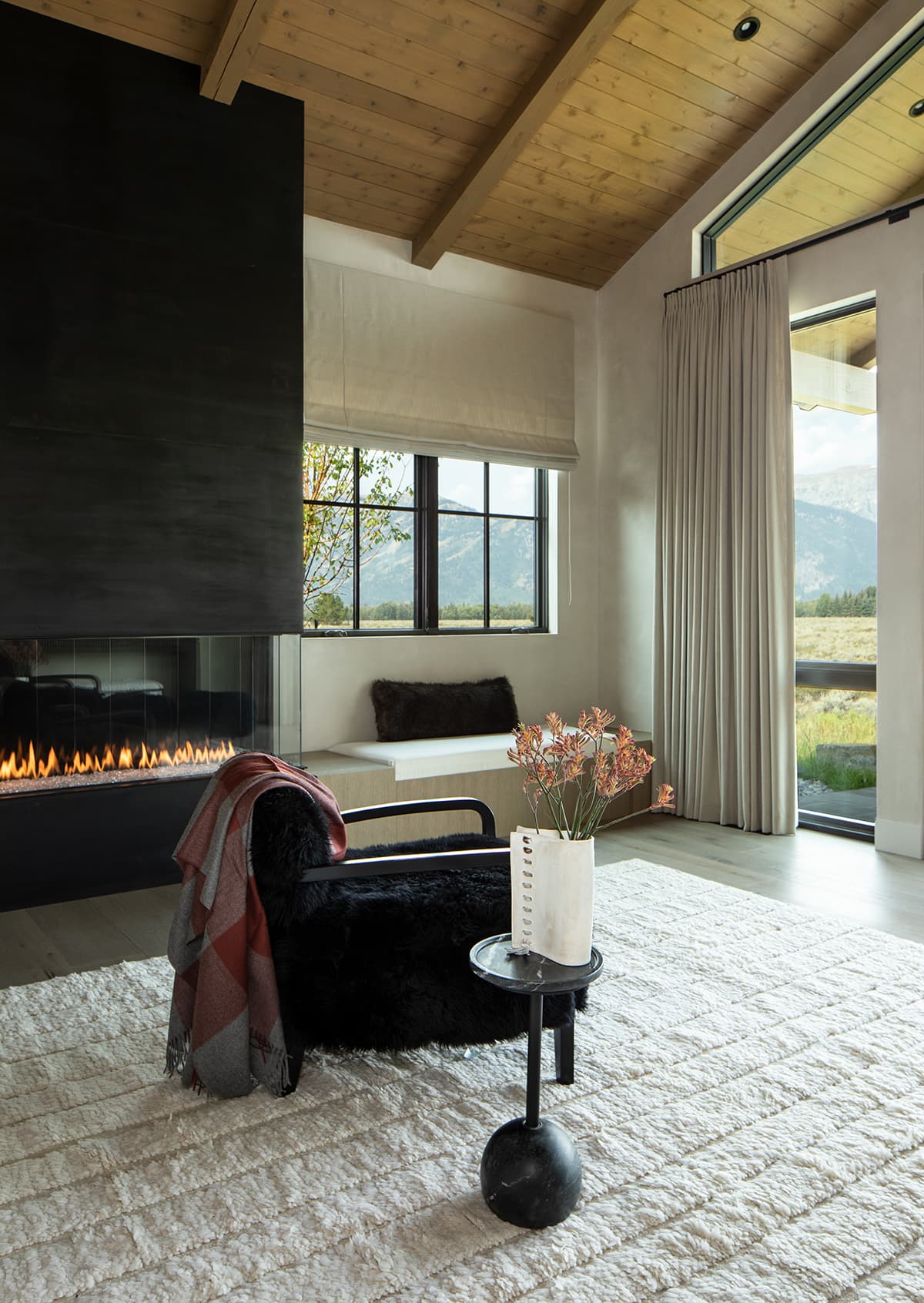 Starfall new home construction interior design project by Nida Risto Interiors in Jackson Wyoming