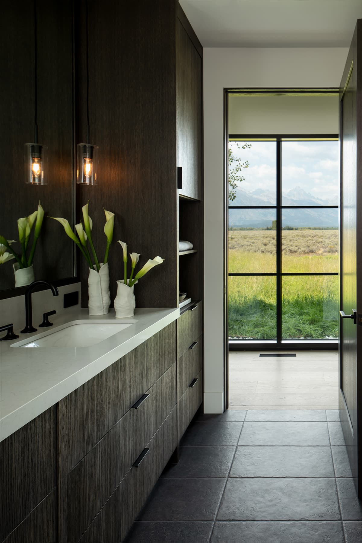 Starfall new home construction interior design project by Nida Risto Interiors in Jackson Wyoming