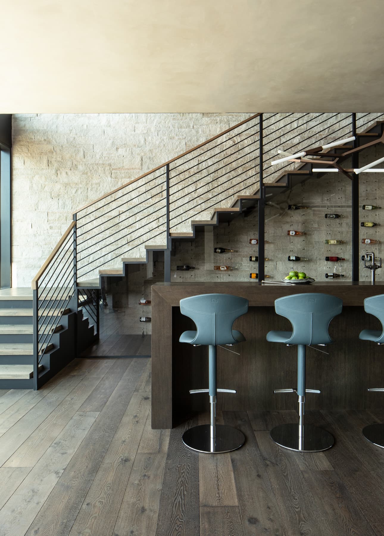 Nida Risto Interior Design in Jackson Hole designed a rustic elegance in the River Bend Project in Snake River Sporting Club in Jackson Wyoming.