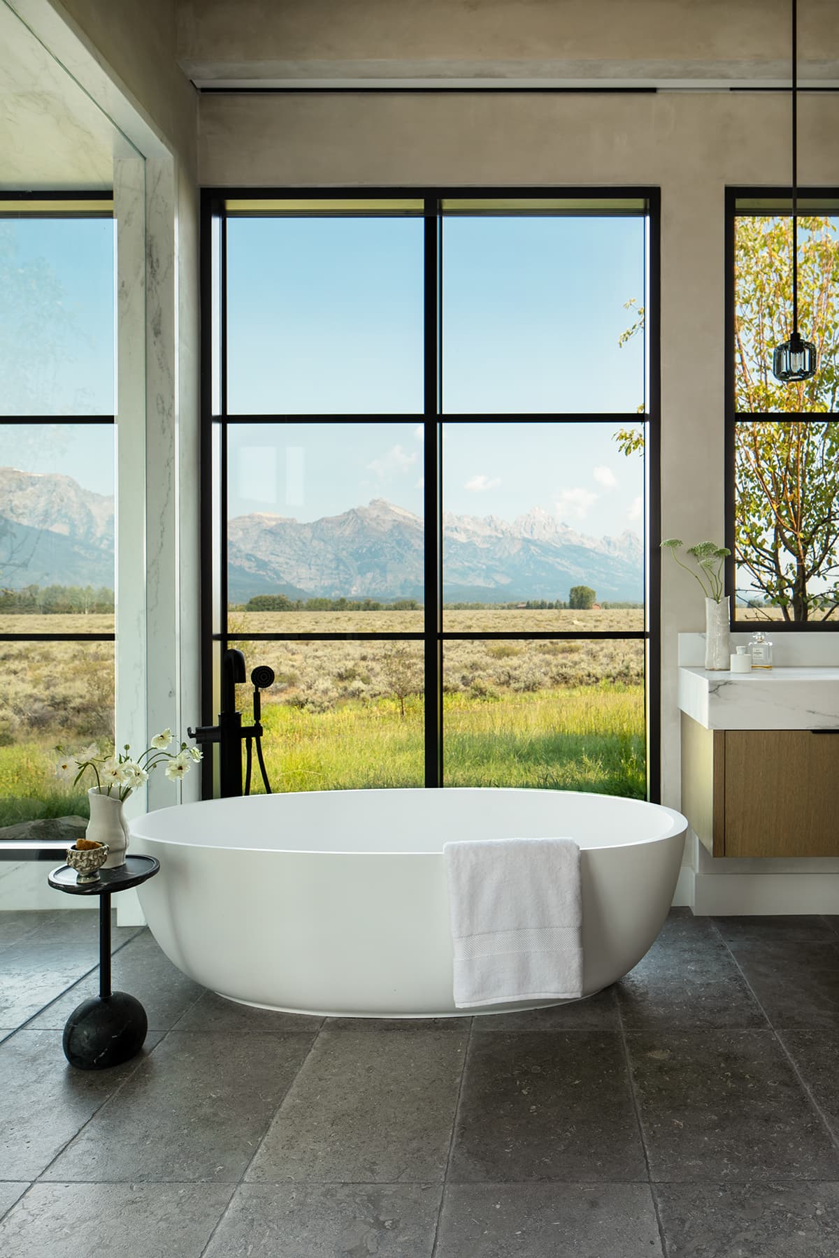 Starfall new home construction interior design project by Nida Risto Interiors in Jackson Wyoming